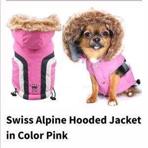 Hip Doggie Swiss Alpine Jacket Pink XL for sm dogs